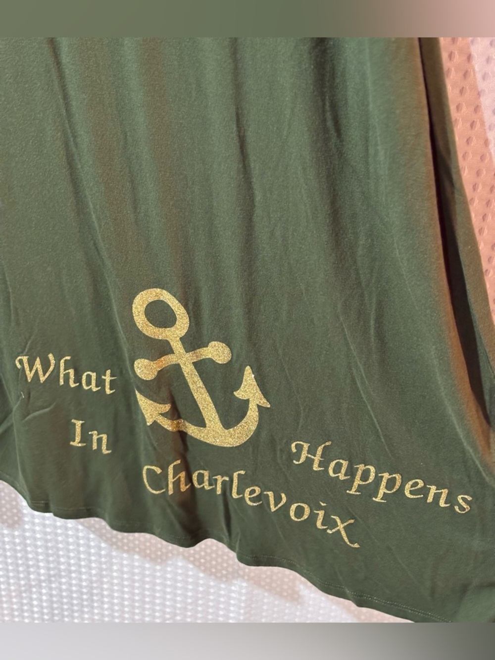 St. John's Bay / Up Town Girl What Happens in Charlevoix Michigan Anchor Dress